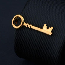 Load image into Gallery viewer, Creative Metal Necktie Bar Formal Shirt Classic Men Tie Clips Elegant Fashion Formal Professional Simple Tie Bar Clips Beautiful Designs Wedding Ceremony Gold Tie Pin Unisex Party Gifts Fashion Tie Clips