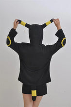 Load image into Gallery viewer, Women's Black Umbreon Hoodie Outerwear Jacket Sweatshirt Unisex Cosplay Costumes Plush Animal Hoodie Suits