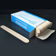 Load image into Gallery viewer, 50pcs/lot Wooden Waxing Wax Spatula Tongue Depressor Disposable Bamboo Sticks Tattoo Wax Medical Stick Beauty Health Tool