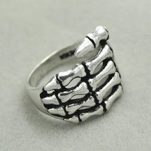 Load image into Gallery viewer, 1PC Alloy women's Men's Skeleton Hand Ring Skull Biker Ring US Size 6 7 8 9