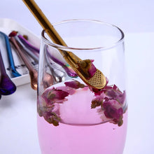Load image into Gallery viewer, 2Pcs Metal Straw Stainless Steel Drinking Tea Mate Straw Gourd Bombilla Filter Spoon Filter Pipette Kitchen Bar Accessories