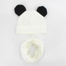 Load image into Gallery viewer, Baby Hat Cotton Ear Cap For Boys And Girls Winter Hat Scarf Set Children Boys Cap Scarf