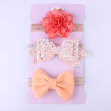 Load image into Gallery viewer, Baby Girls Headband Set Bow Knot Head Bandage Kids Toddlers Headwear Flower Hair Band Infant Clothing Accessories
