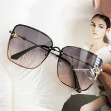 Load image into Gallery viewer, Popular brand Oversize Square Sunglasses For Women and Ladies Luxury Driving Superstar Designer Sunglasses With Shades and Gradient Glasses With UV400 Protection