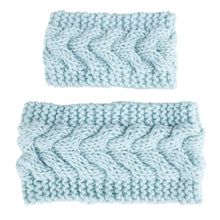Load image into Gallery viewer, HandmadeKnit Wool Hairband for Mother & Daughter Headband Knit Flower Hairband Ear Warmer Headwrap