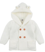 Load image into Gallery viewer, Winter Fashionable Sweaters For Baby Cardigans Autumn Hooded Newborn Knitted Jackets Cartoon Bear Children Long Sleeve Clothing