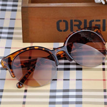 Load image into Gallery viewer, New Luxury Modern Fashion Retro Designer Super Round Circle Glasses With Cat Eye Women's Sunglasses With UV400 Protection