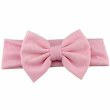 Load image into Gallery viewer, Cotton Elastic Newborn Baby Girls Solid Color Headband Bowknot Hair Band Children Infant Headband Bow for kids