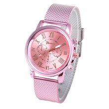 Load image into Gallery viewer, Analog Women watches Quality Fashion Roman Numerals Faux Leather Analog Quartz Ladies watch Bracelet Clock Gift For Women Lady and Girls