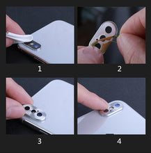 Load image into Gallery viewer, Camera Cover Anti-Scratch Tempered Glass Film For iPhone XR Camera Lens Protector Ring Plating Aluminum For iPhone XR Camera Case Cover Ring Protection