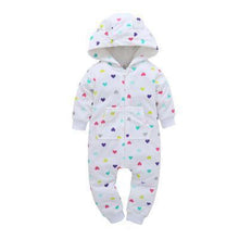 Load image into Gallery viewer, Modern Colorful Interesting Newborn Baby Unisex Warm Clothing Long Sleeved Cotton Romper For Kids