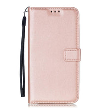 Load image into Gallery viewer, Solid Color Leather Wallet Case For iPhone 14 XS MAX 11 Pro 12 mini 13 Flip Cover Card Slot Mobile Phone Case Wallet Mobile Phone Case Leather Flip Case Wallet Colorful Protective Case