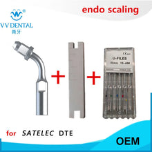 Load image into Gallery viewer, Ultrasonic scaler dental endo tip wrench endo file stainless steel U-file for Woodpecker DTE SATELEC GNATUS ultrasonic scaler