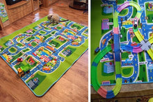 Load image into Gallery viewer, Town City Traffic Baby Crawling Mat Foam Climbing Pad Green Road Children's Play Mat Carpet For Kids and Boys Rooms