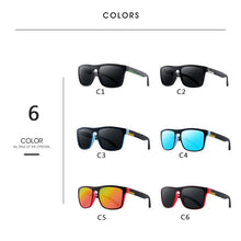 Load image into Gallery viewer, Men Polarized Sunglasses Vintage Anti-UV Driving Driver Black Eyewear Rectangle Shades Men Oculos masculino