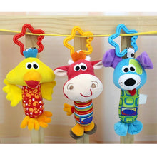 Load image into Gallery viewer, Colorful Baby Kids Rattle Toys Cartoon Animal Plush Hand Bell Baby Stroller Crib Hanging Rattles For Infant Baby Toys