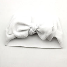 Load image into Gallery viewer, Adjustable Big Bow Headwrap Top Knot Headbands Over Sized Bow Hair Turban for Newborn Girl