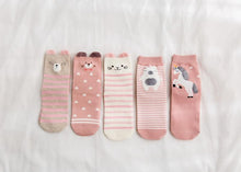 Load image into Gallery viewer, 5pairs 100% Cotton Unisex Baby Socks for Girls&boys Children Soft Winter Cute Cartoon Socks Set For Baby