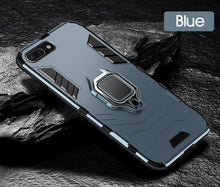 Load image into Gallery viewer, Shockproof Armor Case For iPhone XR iPhone X Xs Xs Max Stand Holder Ring Phone Cover for iPhone 6 6S 6PLUS 7 8 plus Slim Durable Soft Anti-Scratch 360 Degree Rotating Ring Holder Kickstand Protective With Magnetic Case