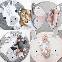 Load image into Gallery viewer, Luxury Mdoern Cartoon Animals Baby Play Mat Foldable Kids Crawling Pad Round Carpet Rug Toys Cotton Children Room Decor Photo Props Carpet For Kids