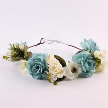 Load image into Gallery viewer, Modern Flower Headband Newborn Matching Flower Crown for Mother Kids Hair Band Accessories