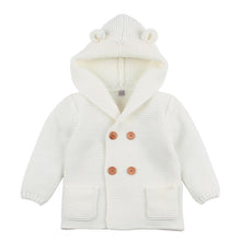 Load image into Gallery viewer, Winter Hooded Knitted Long Sleeve Sweaters For Newborn Babies
