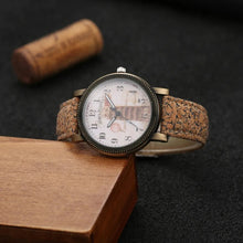 Load image into Gallery viewer, Fashion Wood Design Women's Watches Leather Quartz Ladies Clock Dropship Female Wristwatch Gift Sales reloj mujer montre femme