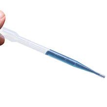 Load image into Gallery viewer, Disposable Pipette 1ml 2ml 3ml 5ml 10ml Droppers Plastic Microscale Graduated Pipettes Transparent Dropper Experiment Supplies