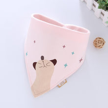 Load image into Gallery viewer, Cotton Cartoon Bandana Feeding Saliva Towel Waterproof Bibs For Baby Burp Accessory Adjustable Button Durable Baby Towels