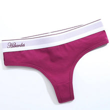 Load image into Gallery viewer, 5 pcs Women's Sexy lingerie Panties 93% cotton 7% spandex bandages Underwear G String Low Waist Thong Women calcinha size S-XL