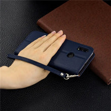 Load image into Gallery viewer, Huawei P Smart 2019 Case Leather Flip Case P Smart Plus Coque Wallet Magnetic Cover on for Huawei PSmart 2020 2018 Phone Cases