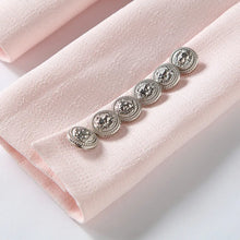 Load image into Gallery viewer, HIGH QUALITY New Fashion 2022 Baroque Designer Blazer Jacket Women's Silver Lion Buttons Double Breasted Blazer Outerwear