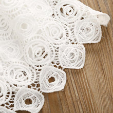 Load image into Gallery viewer, Handmade Classic Baby Girls Dress with Princess Floral Lace And Hollow Out Short Sleve Party Dress For Girls