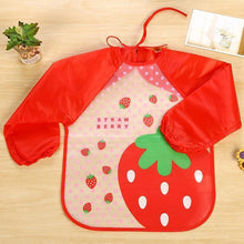 Load image into Gallery viewer, Waterproof Long Sleeve Girl Bibs Kids Burp Cloth Feeding Bib with Pocket Bib For Kids