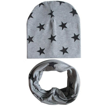Load image into Gallery viewer, Winter Autumn Baby Hat Scarf Set Newborn Baby Bonnet Soft Cotton Warm Cap Kids Children With Scarf