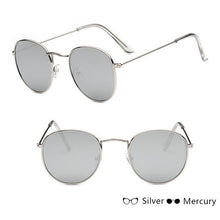 Load image into Gallery viewer, Leon Elegant Unisex Woman and Man Classic Round Sunglasses Designer Glasses Lady Round Luxury Retro Sunglasses With Vintage Mirror Oculos De Sol Gafas