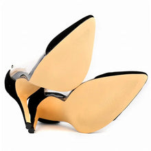 Load image into Gallery viewer, New Arrival Soft Leather Shallow Women Pumps Sexy Side Transparent PU Pointed Toe High Heels Shoes Fashion Women's Wedding Shoes
