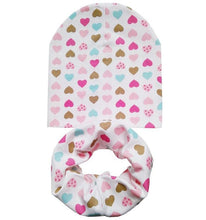 Load image into Gallery viewer, Modern Cartoon Cotton Baby Hat Winter Baby Girls Hat Newborn Boys Hats Kids Cap Scarf Set Children Beanies For Kids With Scarf