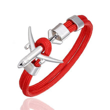 Load image into Gallery viewer, Modern NEW Planes Bracelets For Men and Women In Elegant Charm Chain Paracord Bracelet Metal Airplane Hooks Summer Style