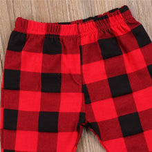 Load image into Gallery viewer, Modern Girls Red Pants For Newborn and Kids In Cute Baby Clothes Trousers Style Plaid Pants for Girls