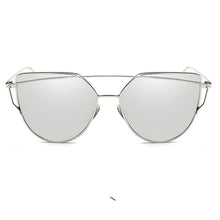 Load image into Gallery viewer, Luxury Vintage Modern Cat Eye Metal High Quality Frame With Miror Sunglasses For Women and Lady sunglasses With UV400 Protection