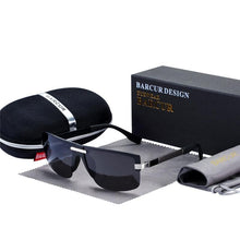 Load image into Gallery viewer, Luxury Elegent Polarized Sunglasses Rimless Sunglasses Luxury Brand Designer For Men and Boys With UV400 Protection