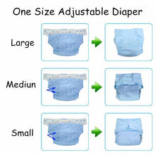 Load image into Gallery viewer, Comfortable Reusable One Size Pocket Adjustable Baby Nappies Inner Cloth Breathable Diaper