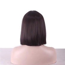 Load image into Gallery viewer, Synthetic Hair Short Wig With Bangs Cosplay Wigs For Women Straight Bob Wig Korean Pink Red Brown Blue Green White Purple Grey
