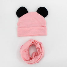 Load image into Gallery viewer, Baby Hat Cotton Ear Cap For Boys And Girls Winter Hat Scarf Set Children Boys Cap Scarf