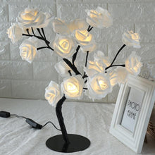 Load image into Gallery viewer, STEVVEX Rose Shaped Table Lamp Flower Rose Tree Decorative Light for Living Room Bedroom Kids Room/Decor Light