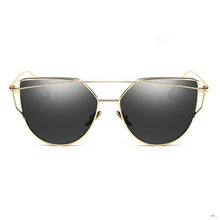 Load image into Gallery viewer, Luxury Vintage Modern Cat Eye Metal High Quality Frame With Miror Sunglasses For Women and Lady sunglasses With UV400 Protection