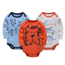 Load image into Gallery viewer, 3/6 PCS Kavkas Cotton Baby Bodysuit Long Sleeve Set for Newborn Boys & Girls 0β12 Months