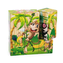 Load image into Gallery viewer, 1Set Nine Blocks Six-sided 3D Wooden Cube Puzzle Toys For Children Kids Educational Toys Funny Games
