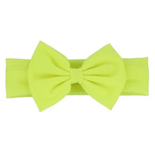 Load image into Gallery viewer, Cotton Elastic Newborn Baby Girls Solid Color Headband Bowknot Hair Band Children Infant Headband Bow for kids